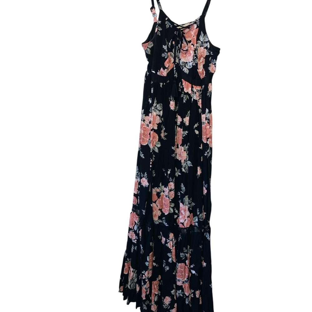 Torrid size medium/large floral tassle maxi dress